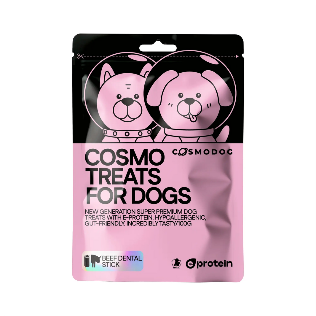 Cosmo Treats for Dogs Beef Dental Stick Cosmo Pets