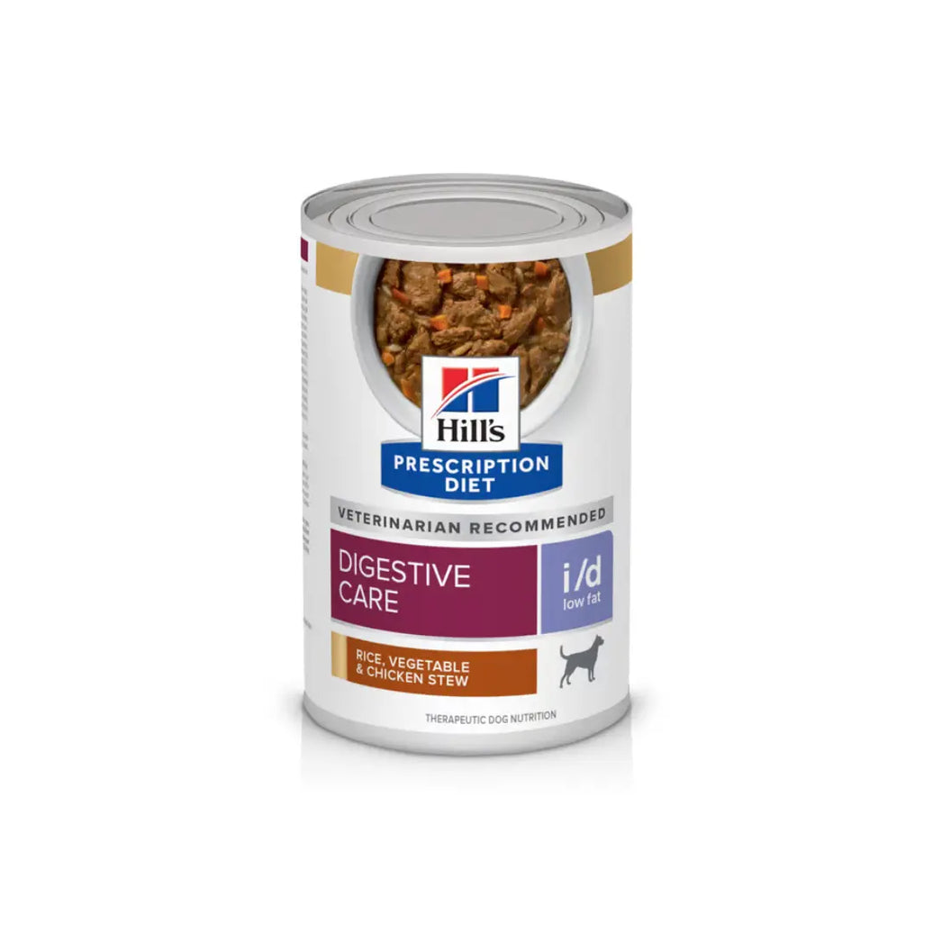 Hill's Prescription Diet i/d Low Fat Stew for Dogs flavoured with Chicken & Vegetables 354g Hills