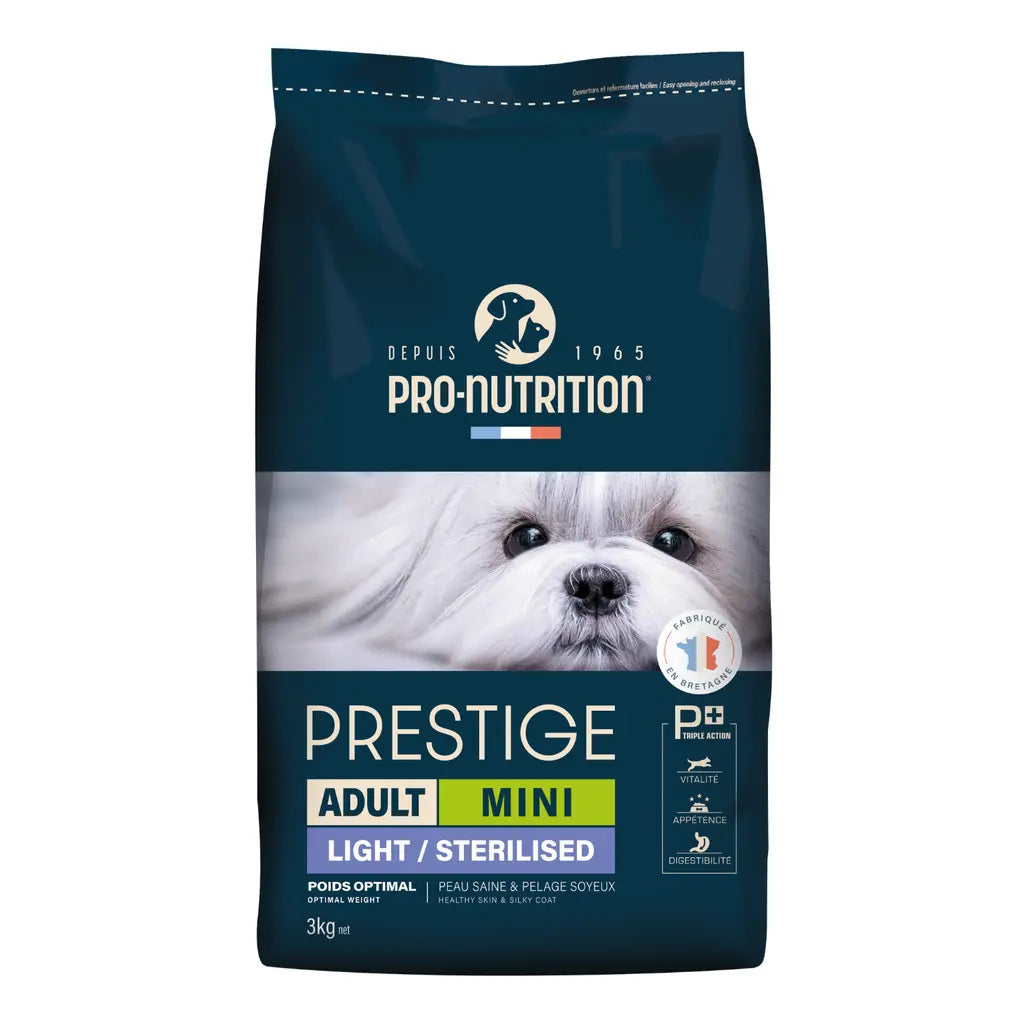 Pro nutrition Prestige Dog Adult Mini Light Sterilised 3Kg Pro Nutrition