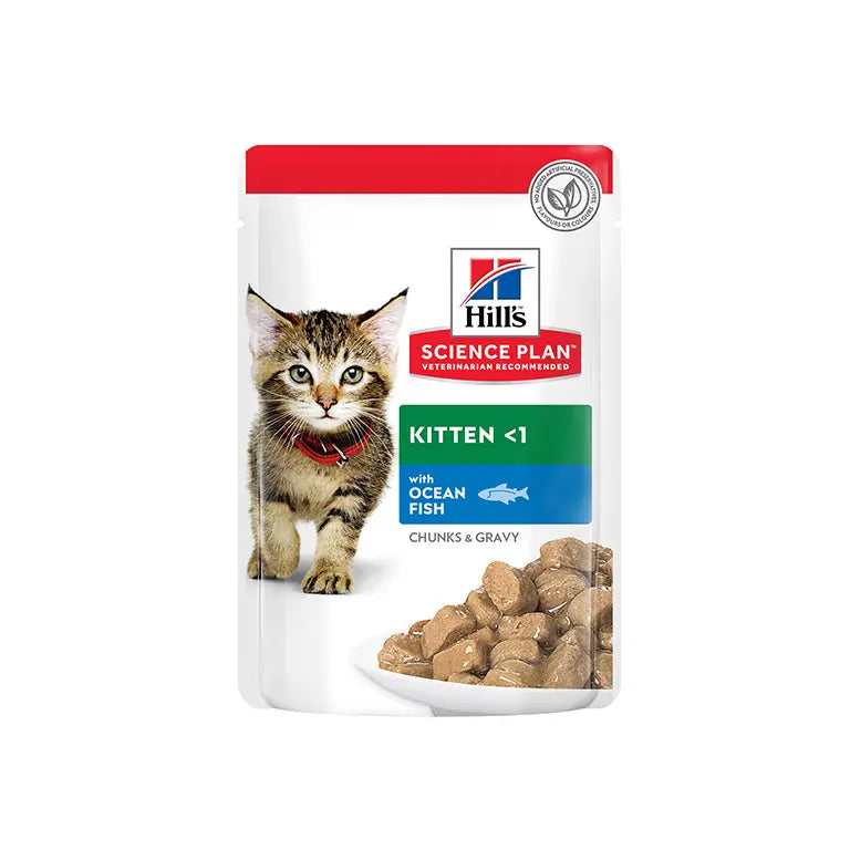 Hill’s Science Plan Tender Chunks In Gravy Kitten Pouches 85G Hills