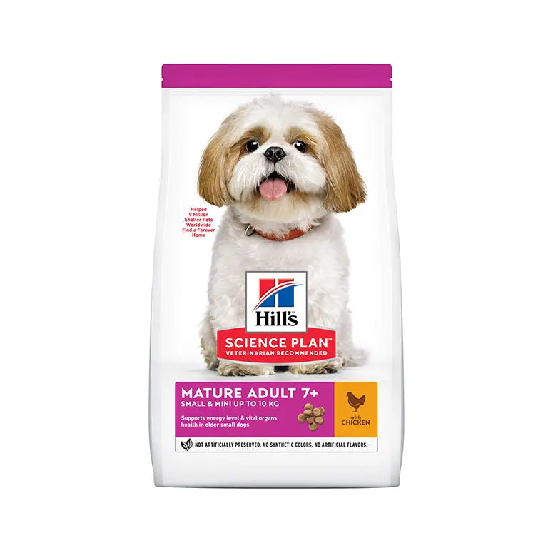 Hill’s Science Plan Small & Mini Mature Adult 7+ Dog Food With Chicken 3kg Hills