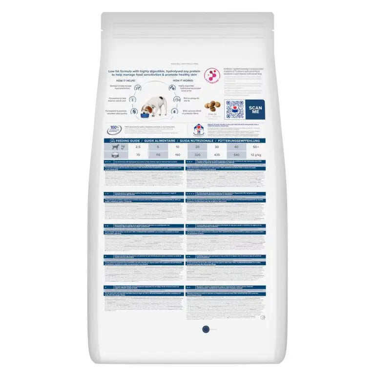 Hill’s Prescription Diet z/d Low Fat Dog Food Hydrolysed Soy Hills