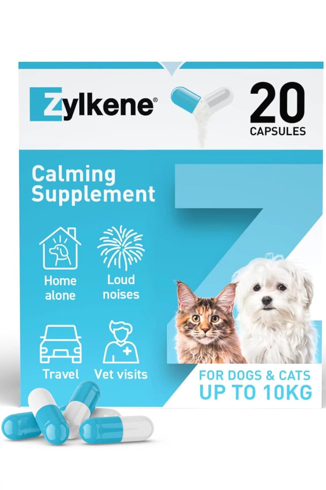 Vetoquinol Zylkene Supplement for Cats and Dogs 75mg Vetoquinol