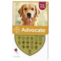 Advocate Spot-On Solution for Large Dogs 10-25kg 2.5ml Elanco