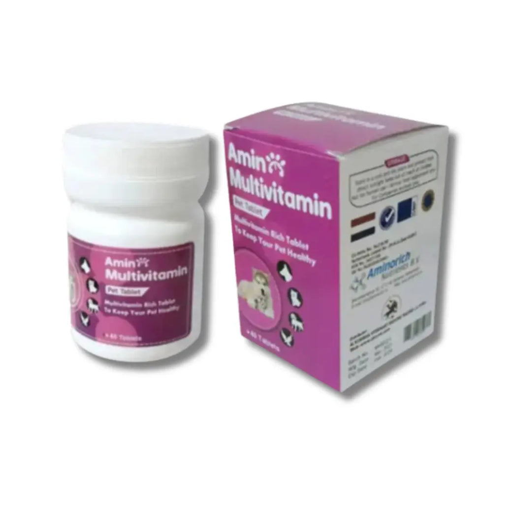 Amino Multivitamins For Pets 40 Tablets Aminorich Nutrients