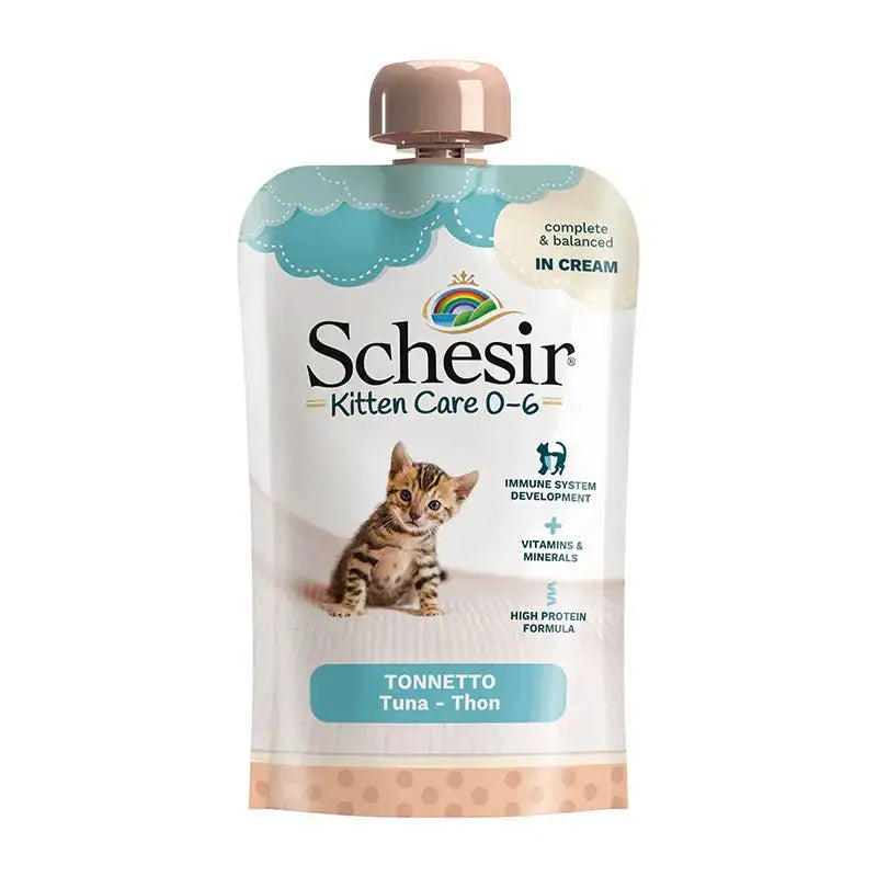 Schesir Kitten Pouch Cream 0-6mos Wet Food Schesir