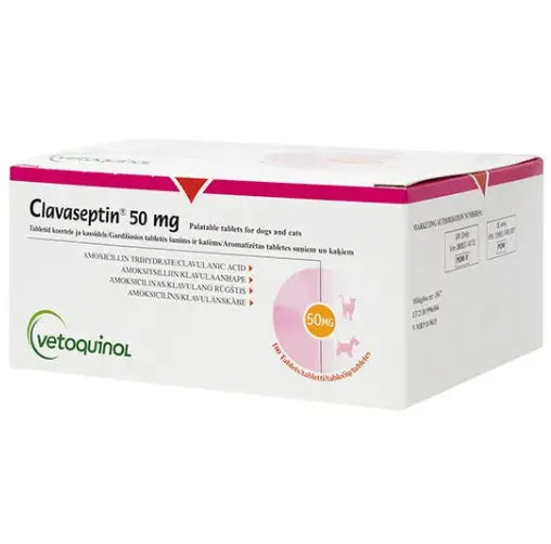 Clavaseptin 50mg per Tablet Vetoquinol
