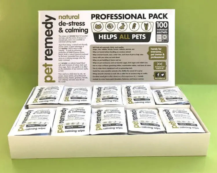 Pet Remedy Calming Wipes Sachets Pet Remedy