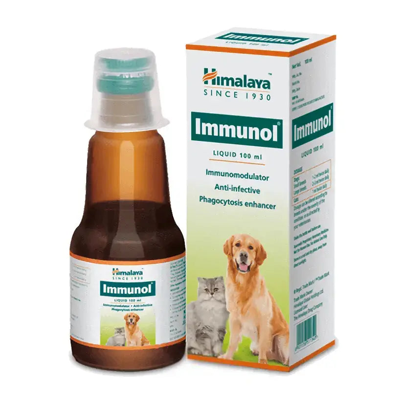 Himalaya Herbals Immunol Liquid Health Supplement for Dogs & Cats 100ML Himalaya