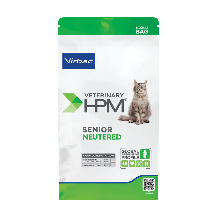 Virbac HPM Senior Neutered Dry Cat Food Virbac