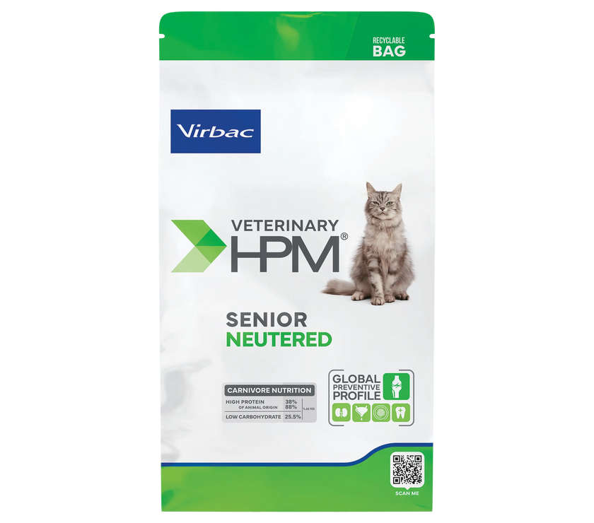 Virbac HPM Senior Neutered Dry Cat Food Virbac
