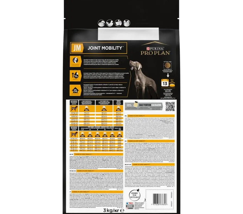 PURINA® PRO PLAN® VETERINARY DIETS CANINE JOINT MOBILITY VD 3 KG PetFit.ae