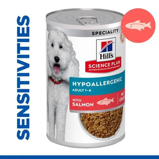 Hill’s Science Plan Hypoallergenic Adult Dry wet Food with Salmon 363g Hills