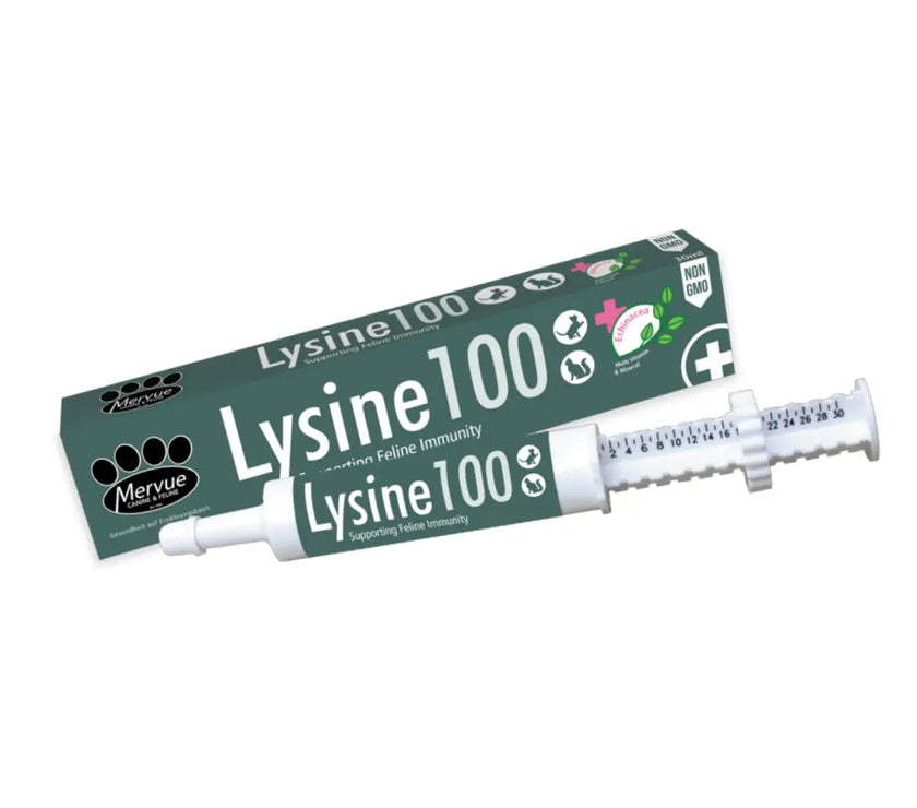 Lysine 100 for Cat Flu & Cough 30ML - Support Feline Immunity