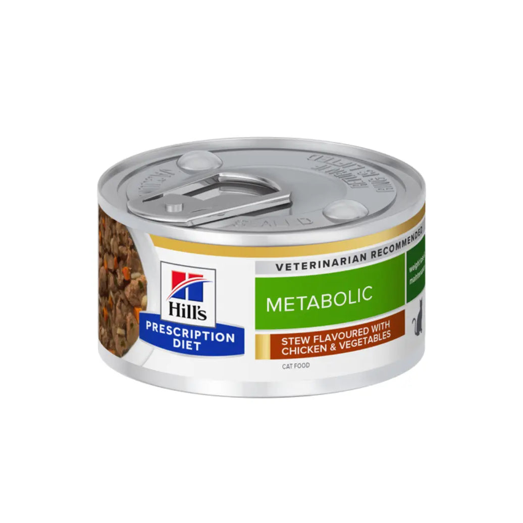 Hill's Prescription Diet Metabolic Stew for Cats flavoured with Chicken & Vegetables 82g Hills