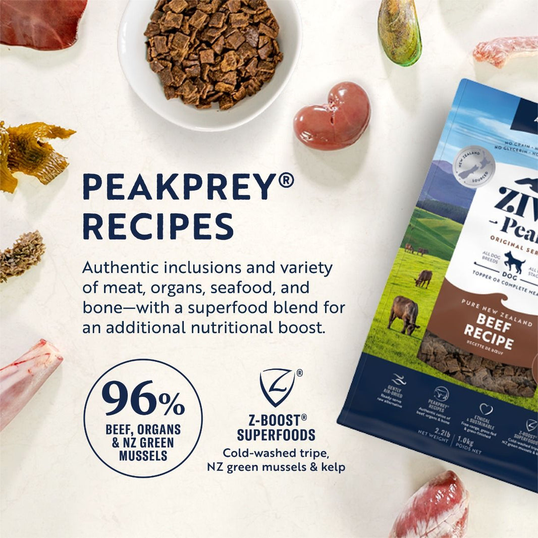 Ziwi Peak Air-Dried Beef Recipe Dry Dog Food