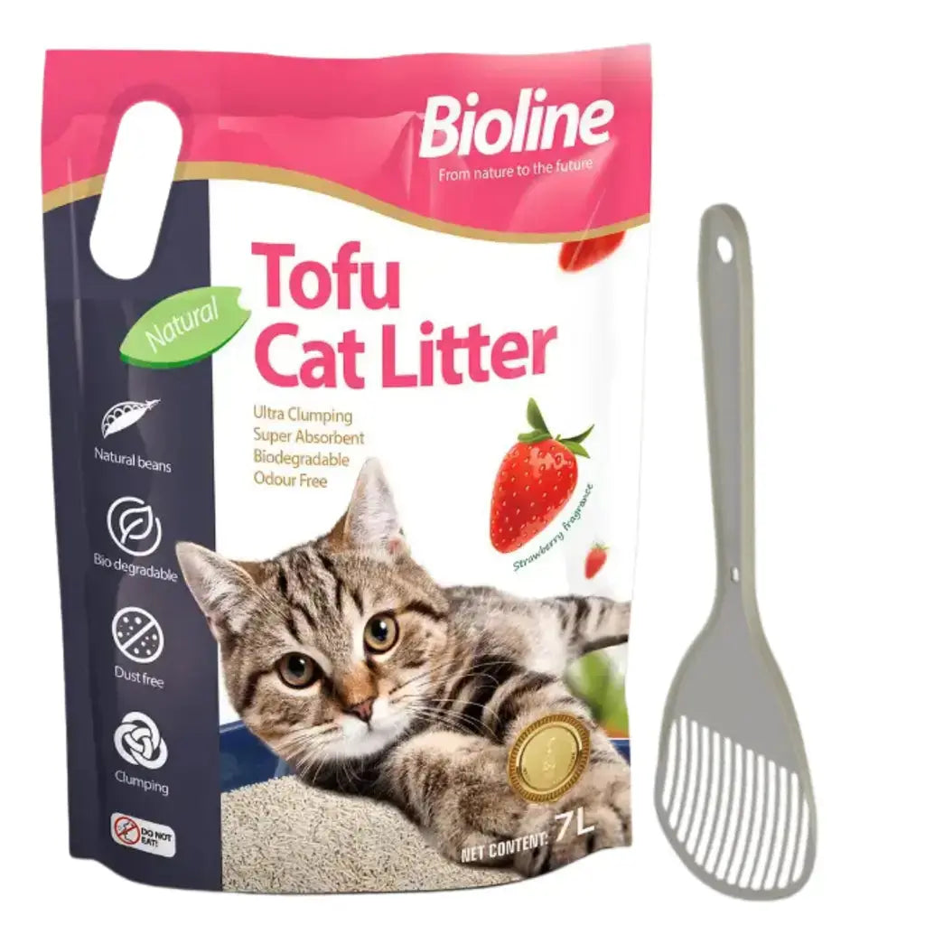 Combo Offer Bioline Tofu Cat Litter 7L + Moderna Cat Litter Scoop Bioline