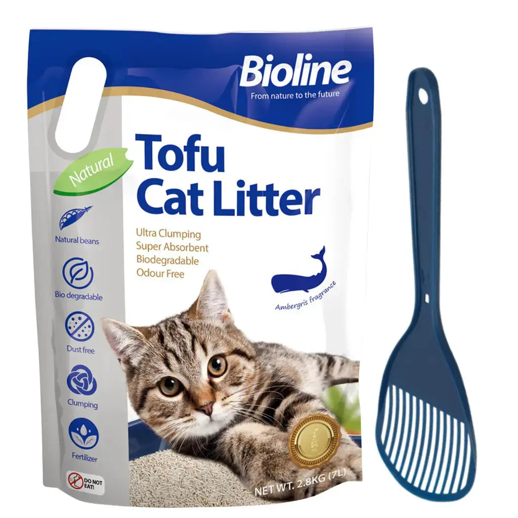 Combo Offer Bioline Tofu Cat Litter 7L + Moderna Cat Litter Scoop Bioline