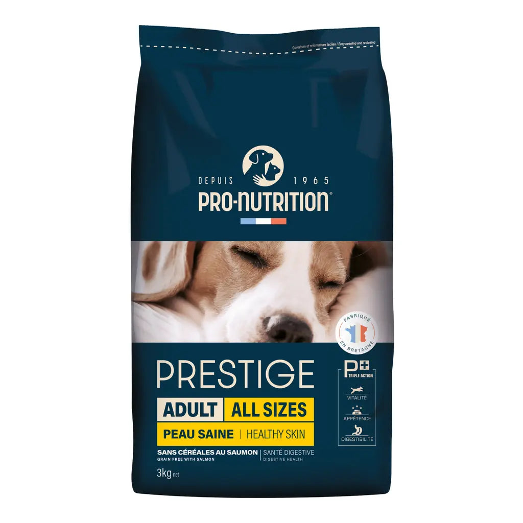 Pro nutrition Prestige Dog Adult All Size Healthy Skin Salmon Grain Free Pro Nutrition