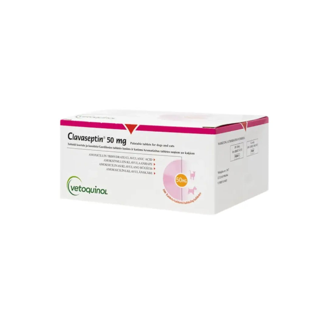 Clavaseptin 50mg per Tablet Vetoquinol