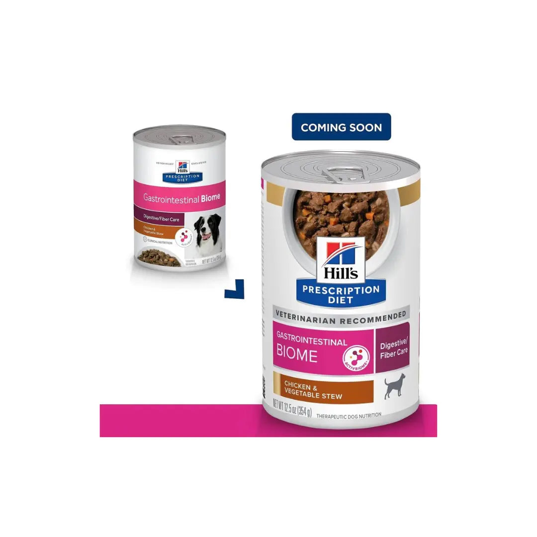 Hill's Presctirption Diet Gastrointestinal Biome Stew for Dogs with Chicken & Carrots 354g Hills