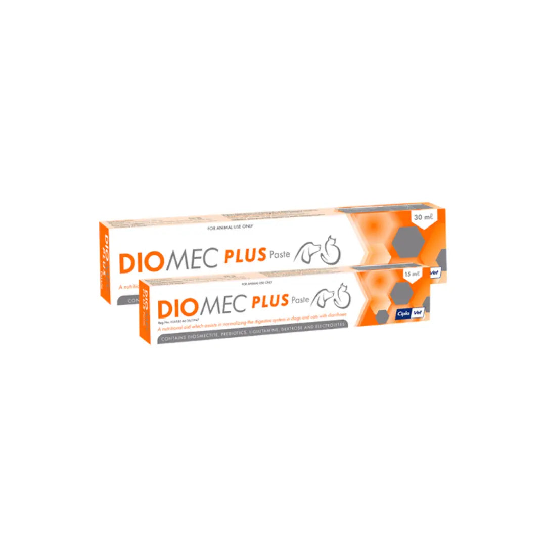 Diomec Plus Paste for Cats & Dogs - Diarreah Relief & Gut Health Diomec