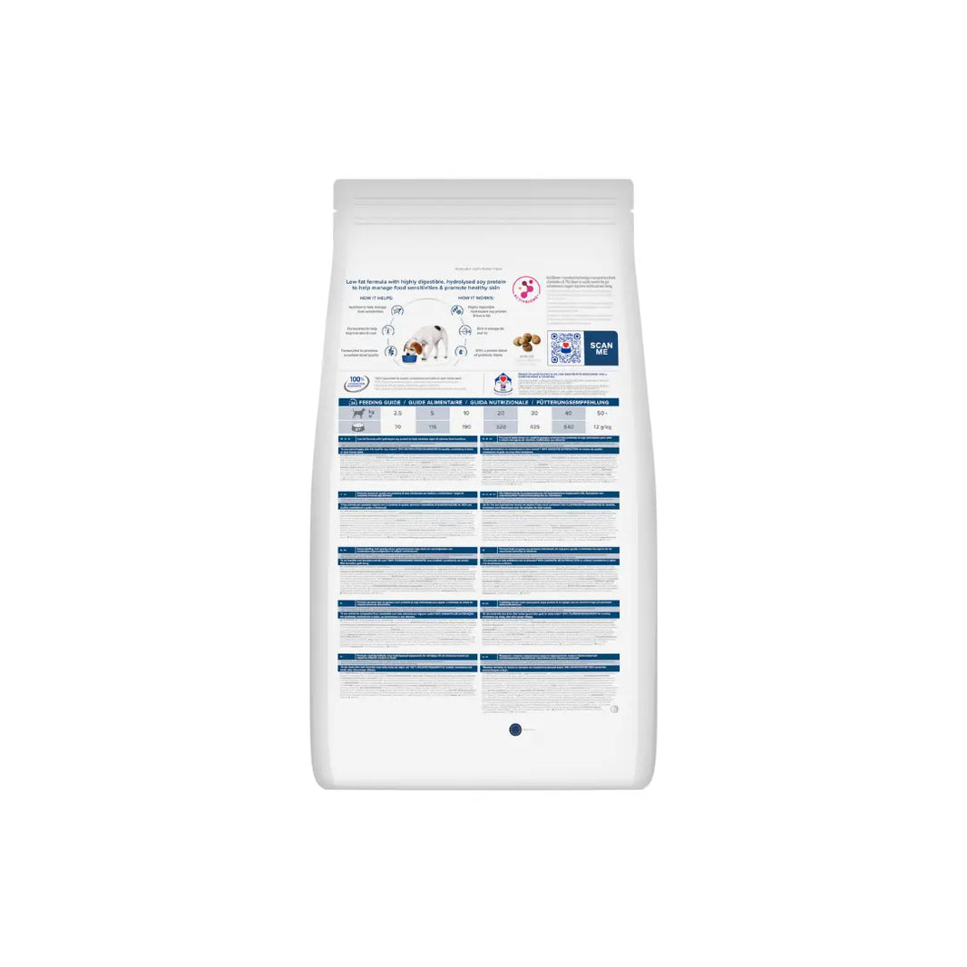 Hill’s Prescription Diet z/d Low Fat Dog Food Hydrolysed Soy Hills