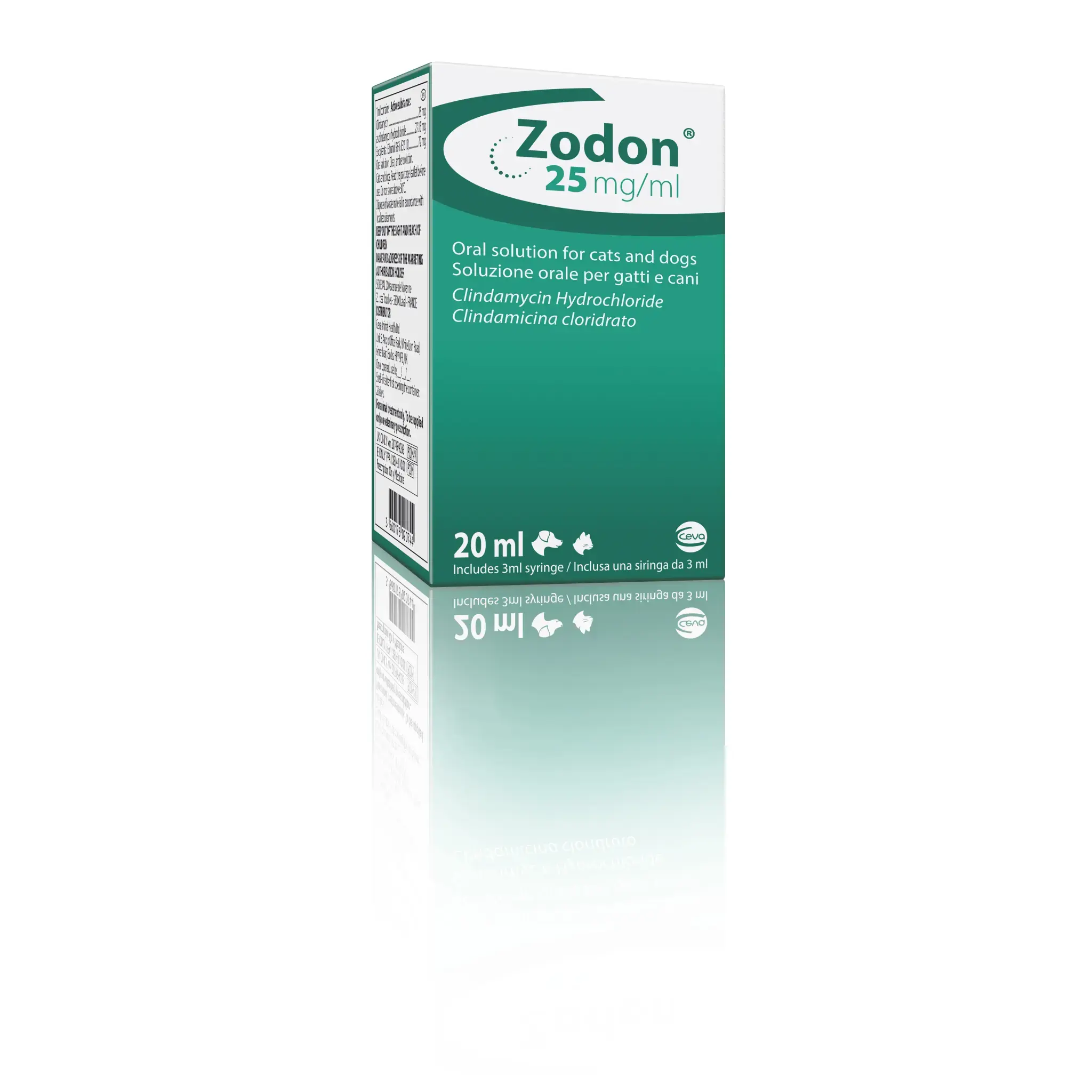 Zodon 25 mg /ml Oral Solution for Cats and Dogs, 20 ml Ceva
