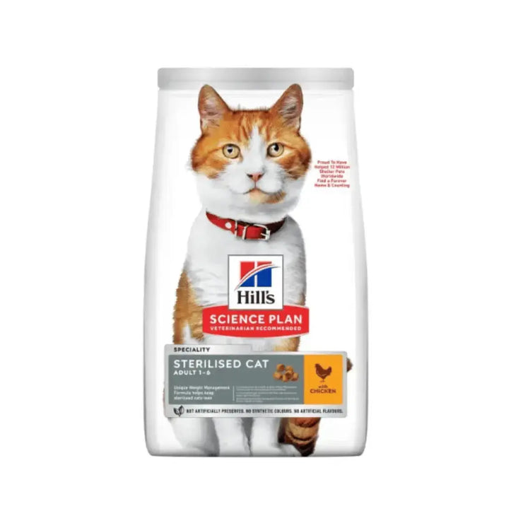 Hill's Science Plan Sterilised Adult Cat Chicken Food Hills