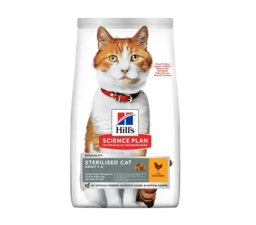 Hill's Science Plan Sterilised Adult Cat Chicken Food Hills