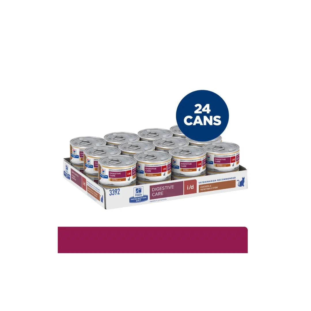 Hill's Prescription Diet i/d Stew for Cats with Chicken & added Vegetables 82G Hills