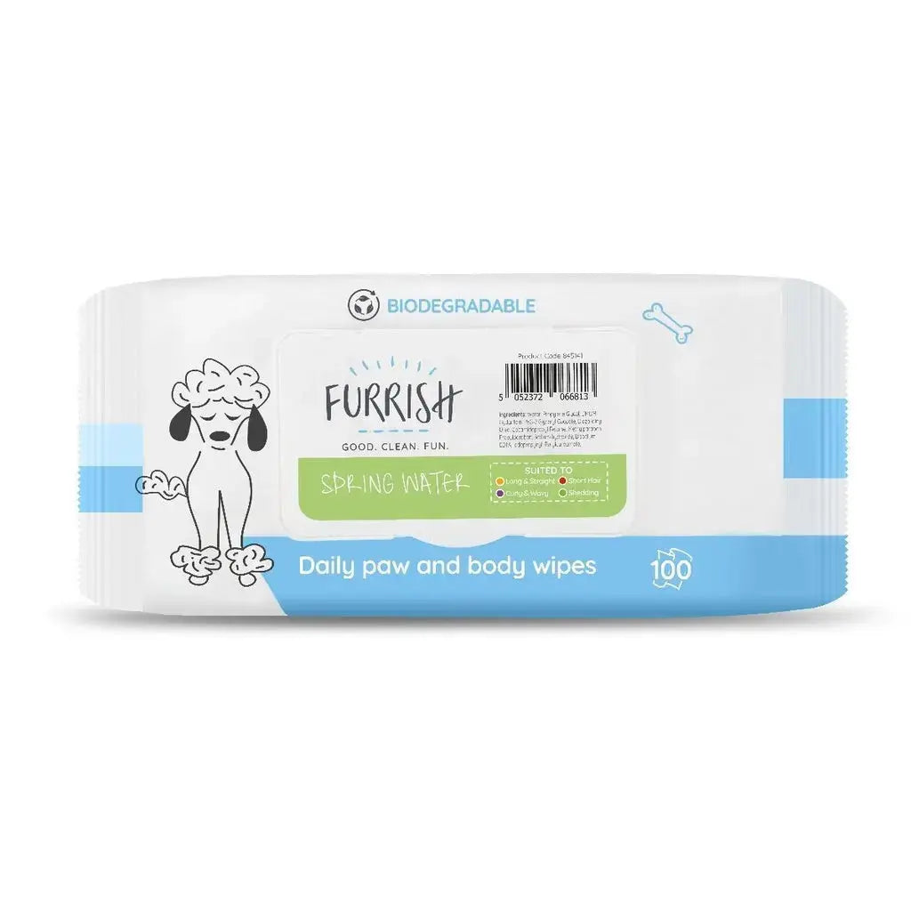 Furrish Daily Bath Wipes 100 Pack Furrish