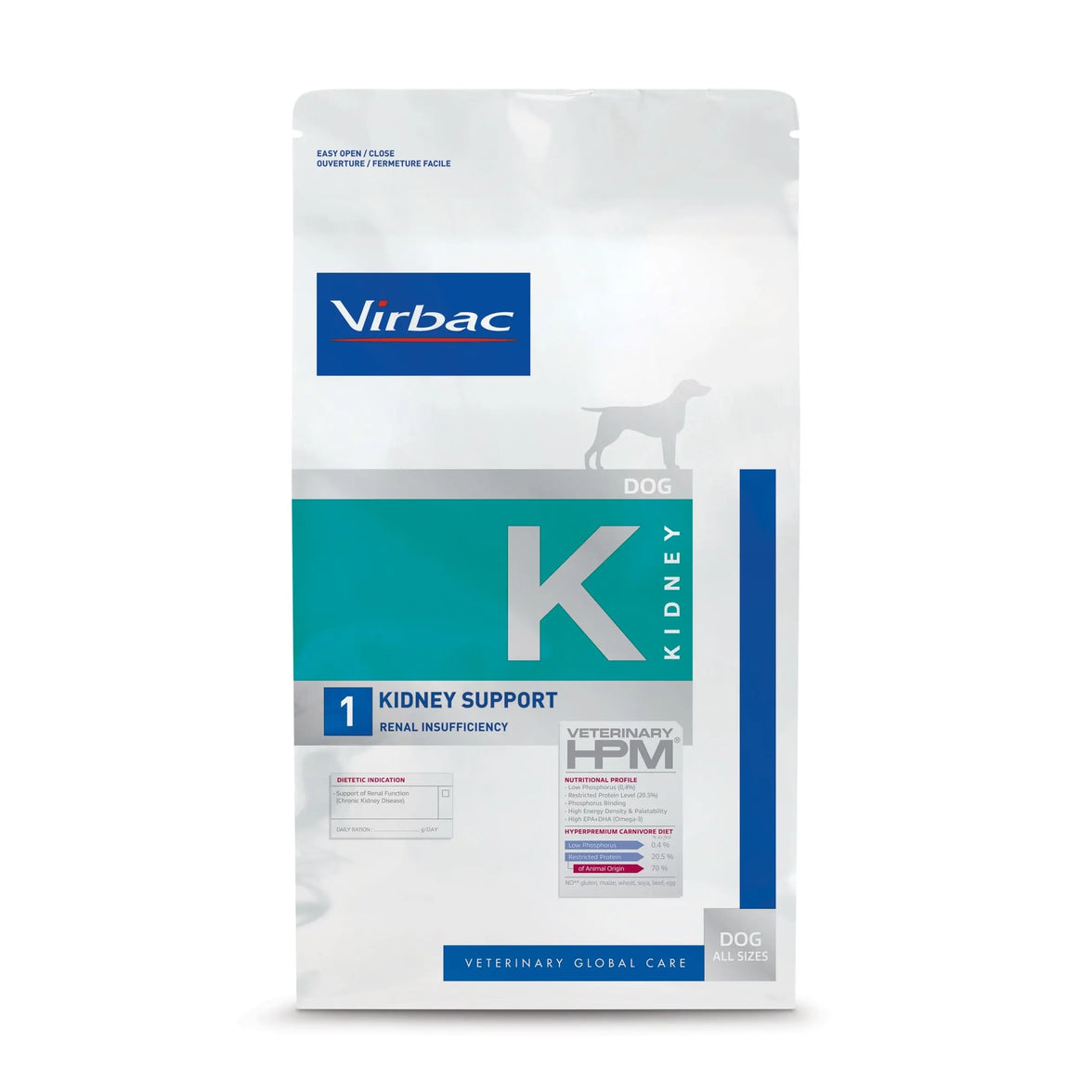 Virbac Kidney Support Dog Food K1 Virbac