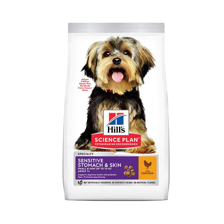 Hill's Science Plan Sensitive Stomach & Skin Small & Mini Adult Dog Food with Chicken 1.5kg Hills