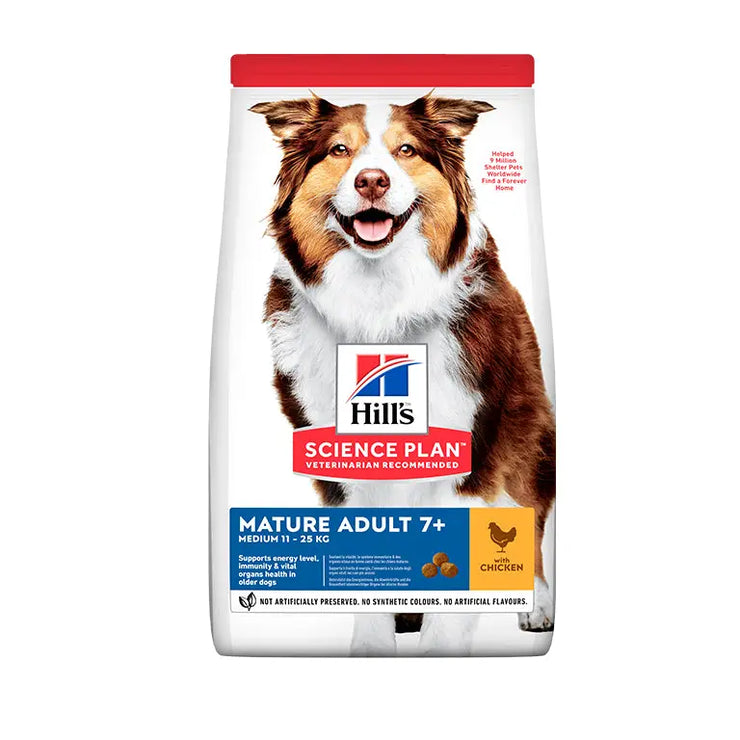 Hill’s Science Plan Medium Mature Adult 7+ Dog Food Hills