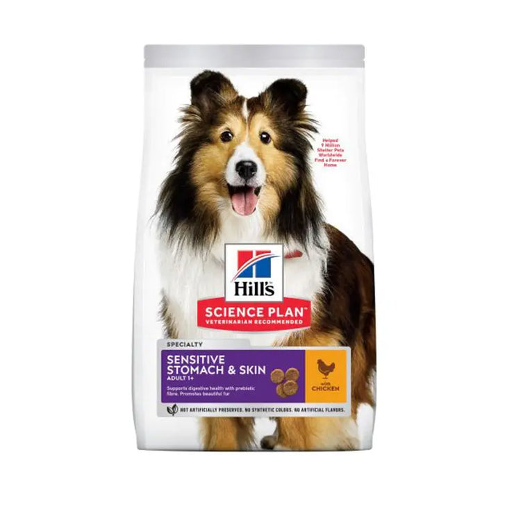 Hill's Science Plan Sensitive Stomach & Skin Medium Adult Dog Food with Chicken Hills