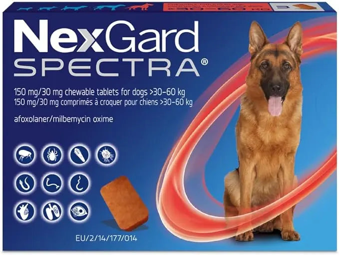 NEXGARD SPECTRA 3 CHEW TABLETS FOR DOGS 30.1 - 60KG Boehringer Ingelheim