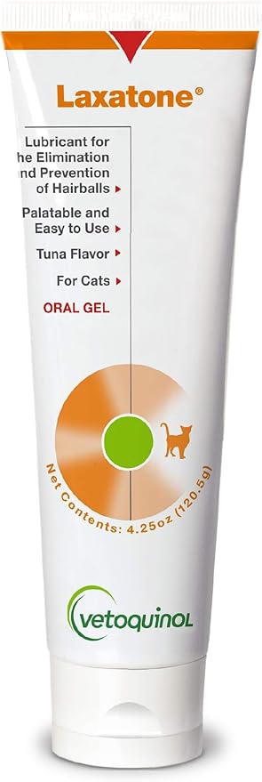 Vetoquinol Laxatone Maple Oral Hairball Gel for Cats 120g