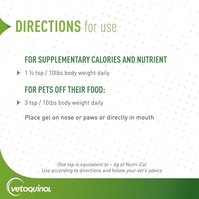 Vetoquinol Care Nutri-Cal Gel Supplements for Dogs & Cats 120g