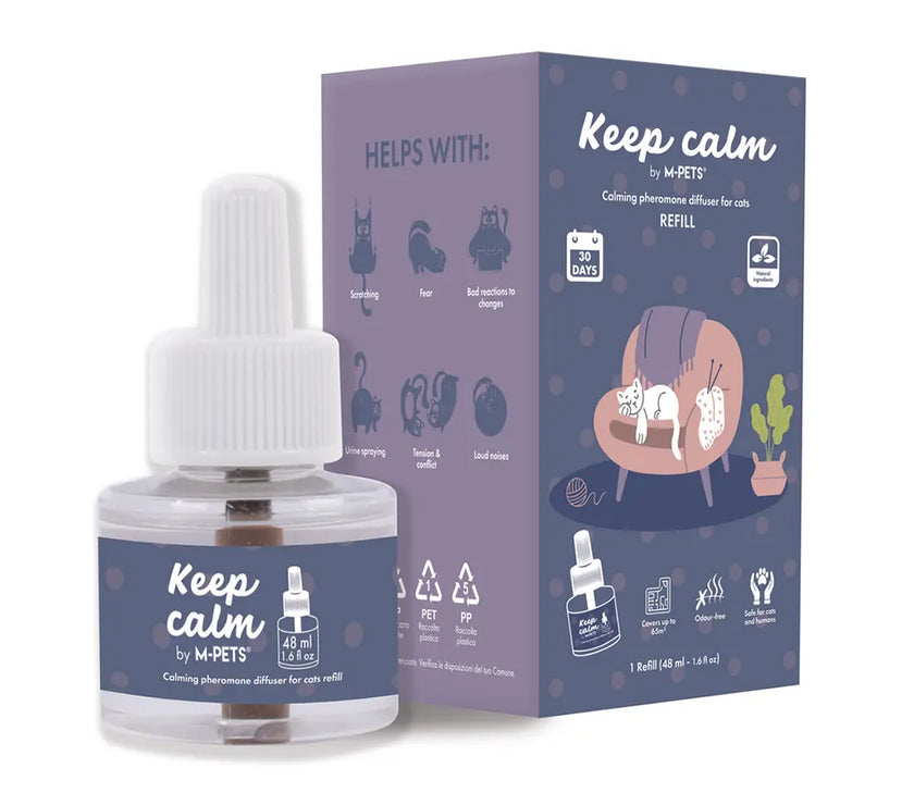 M-PETS Keep Calm Calming Pheromone Diffuser Refill for Cats 48ml M-PETS