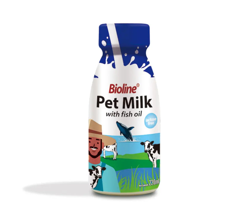 Bioline Pet Milk with Fish Oil for Cats & Dogs 220ml