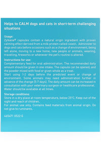 Vetoquinol Zylkene Supplement for Cats and Dogs 75mg