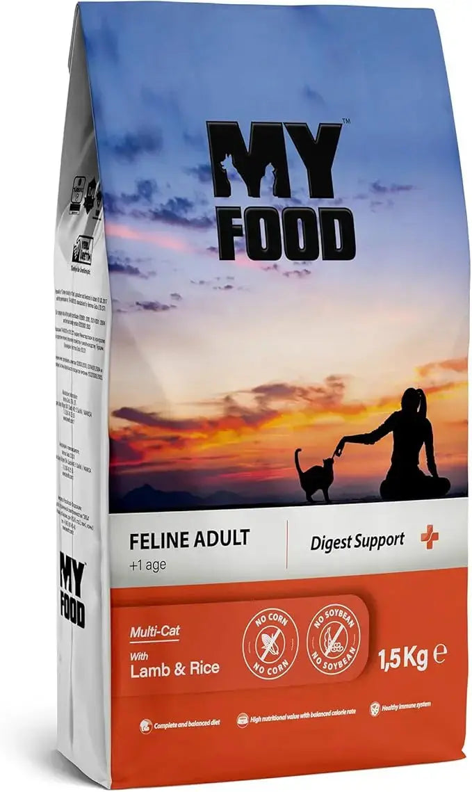 MyFood Adult Cat Dry Food with Lamb &amp; Rice for Digest Support 1.5 Kg My Food
