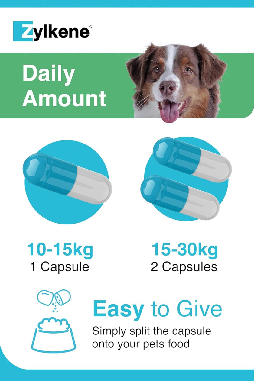 Vetoquinol Zylkene Supplement for Medium Dogs 225mg