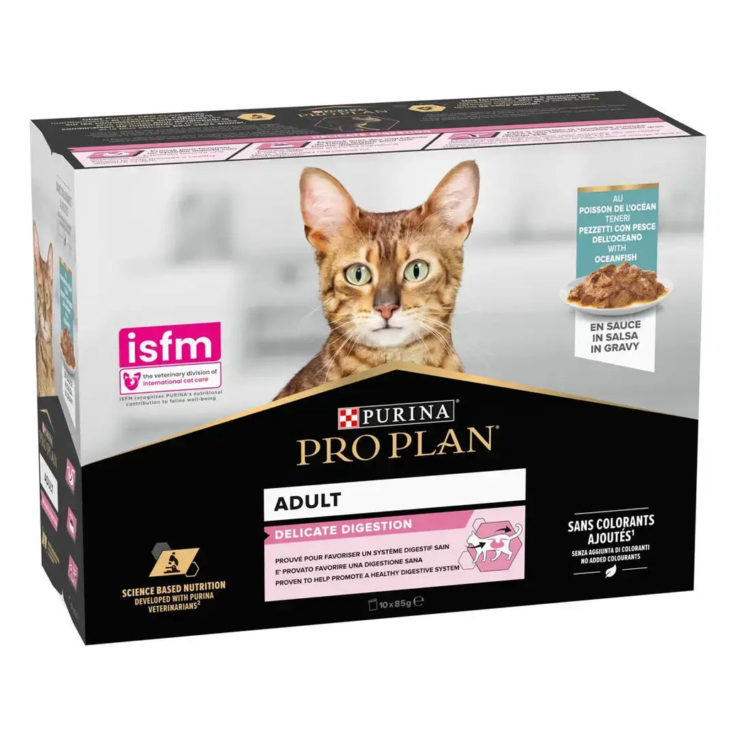 Purina Pro Plan Delicate Wet Cat Food Oceanfish in Gravy 85g Purina Pro Plan