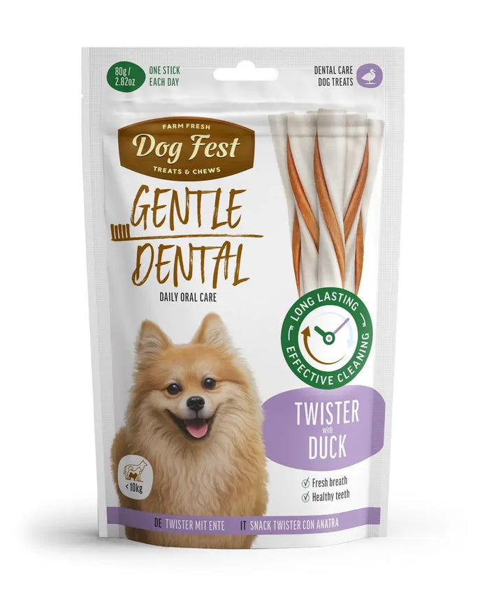Dog Fest Dental Treats For Adult Dogs Twister 80g DOG FEST