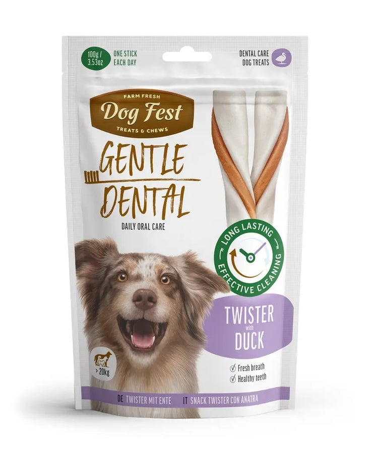 Dog Fest Dental Treats For Adult Dogs Twister 100g / 14cm DOG FEST