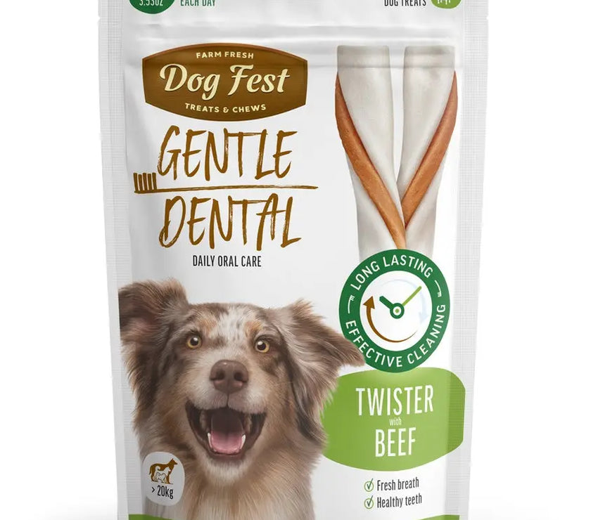 Dog Fest Dental Treats For Adult Dogs Twister 100g / 14cm DOG FEST