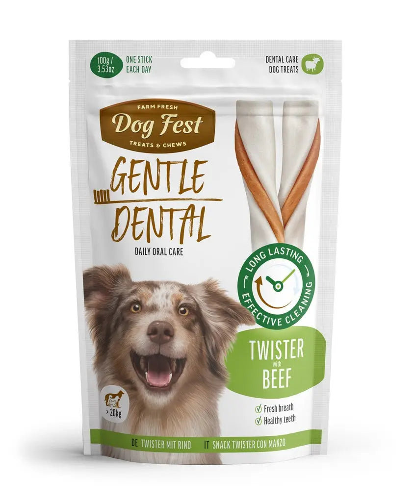 Dog Fest Dental Treats For Adult Dogs Twister 100g / 14cm DOG FEST