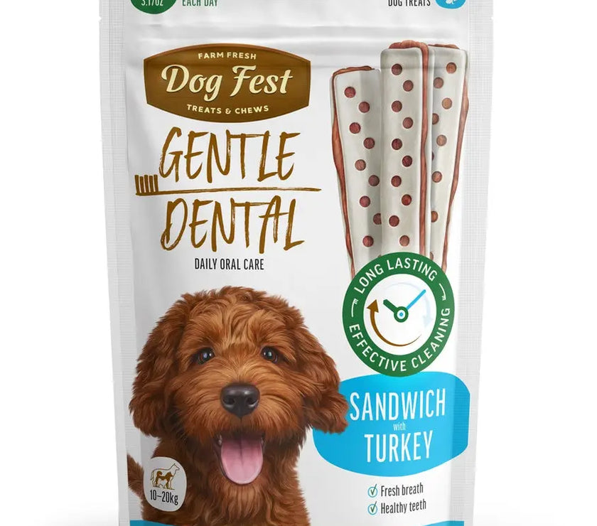 Dog Fest Dental Treats For Adult Dogs Sandwich 90g DOG FEST
